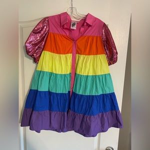 Queen of Sparkles Rainbow Dress